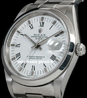 Rolex Date 34 Oyster Bracelet White Roman Dial 15200